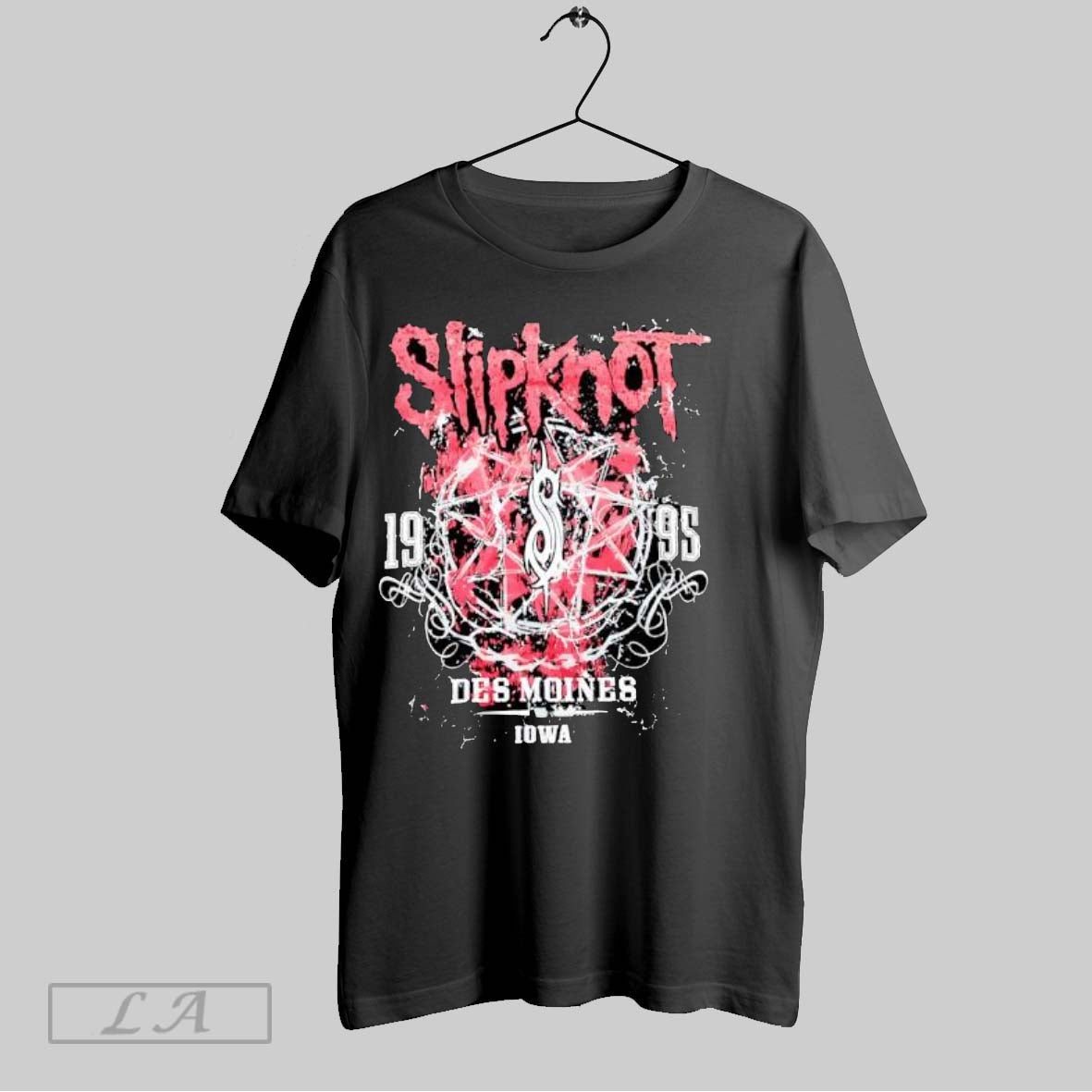 Original Slipknot 1995 Des Moines Iowa Pentagram Unisex T-shirt, Sweatshirt, Hoodie, Long Sleeve Tee - T-Shirt, Sweatshirt, Hoodie