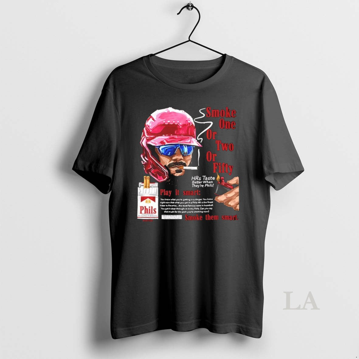 Original Smoke 50 Hrs One Or Two Or Fifty Philadelphia Phillies Baseball Unisex T-shirt, Sweatshirt, Hoodie, Long Sleeve Tee - T-Shirt, Sweatshirt, Hoodie