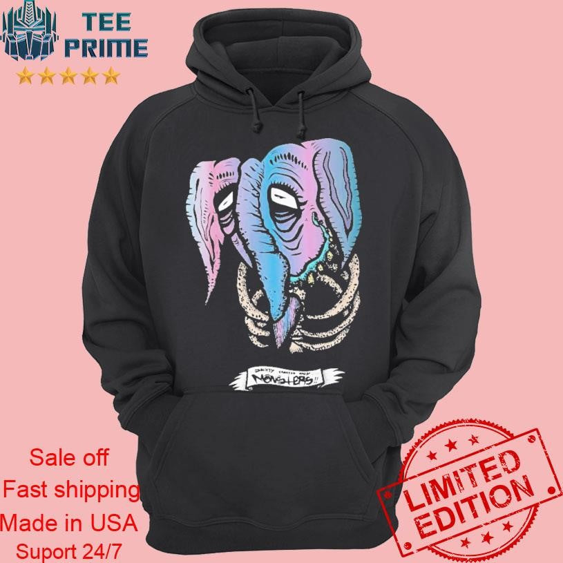 Original Society Creates Only Monsters - Adult & Kids T-Shirts, Sweatshirts & Hoodies apparel design preview 2