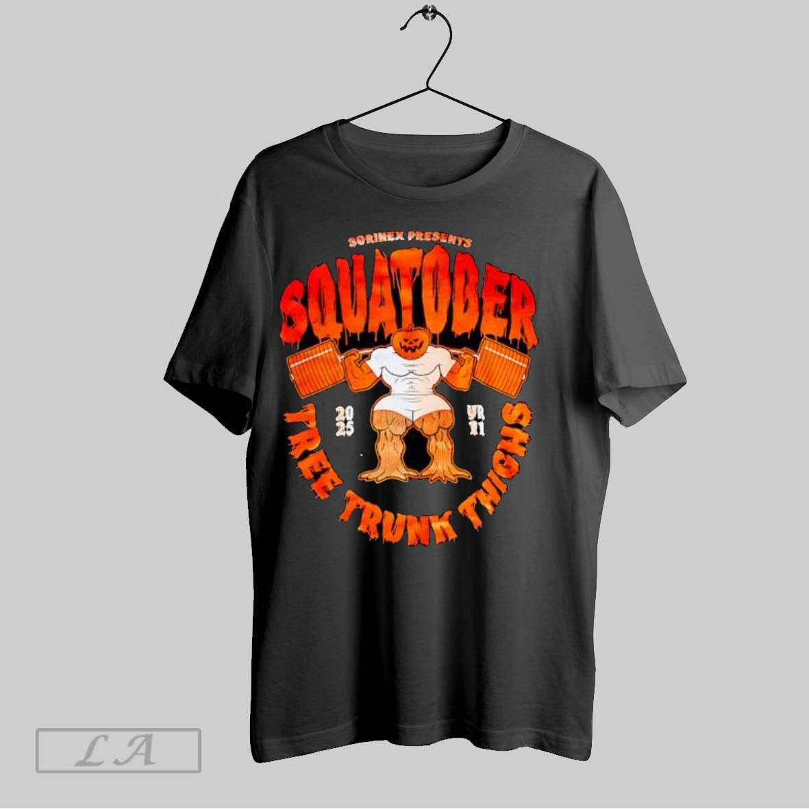 Original Sorinex Squatober Tree Trunk Thighs 2025 Unisex T-shirt, Sweatshirt, Hoodie, Long Sleeve Tee - T-Shirt, Sweatshirt, Hoodie