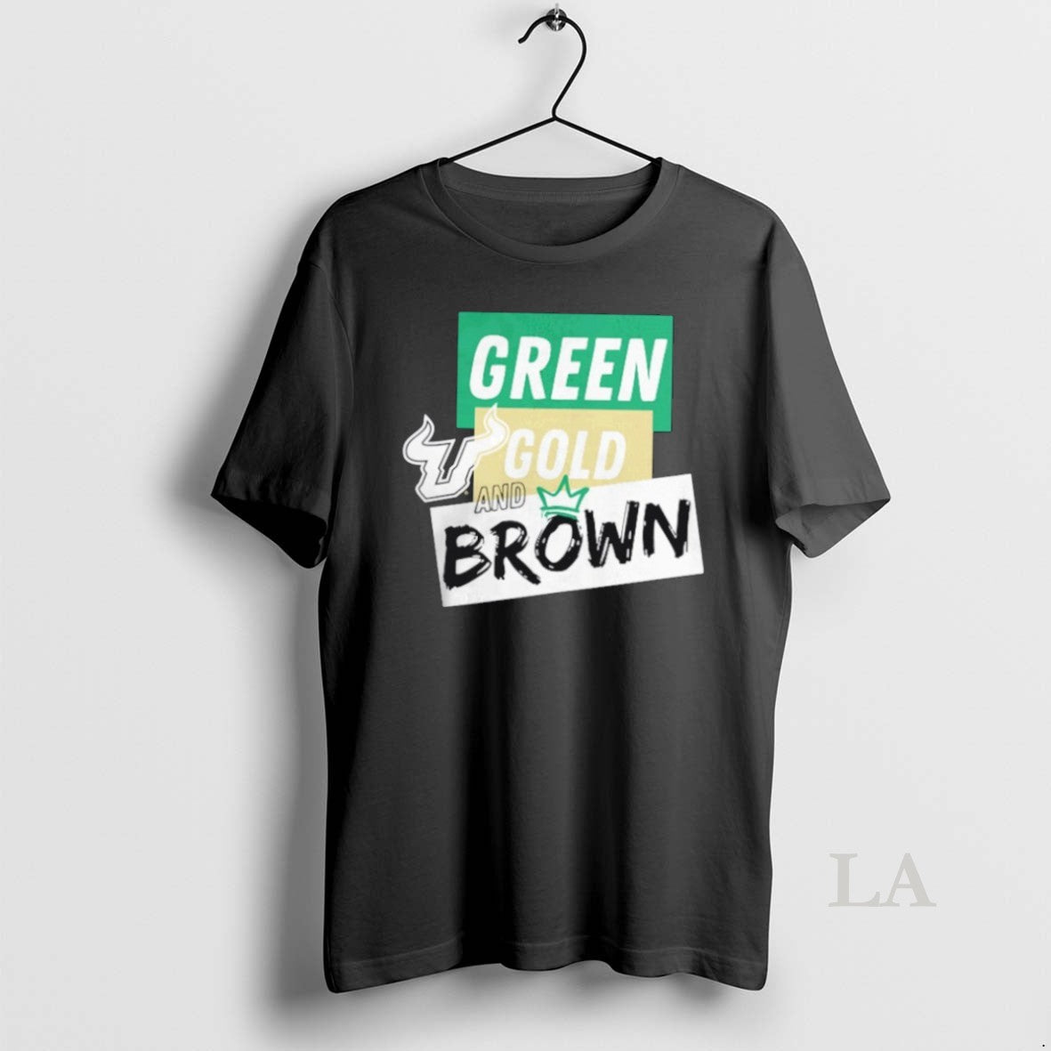 Original South Florida Bulls Green Gold And Brown Unisex T-shirt, Sweatshirt, Hoodie, Long Sleeve Tee - T-Shirt, Sweatshirt, Hoodie