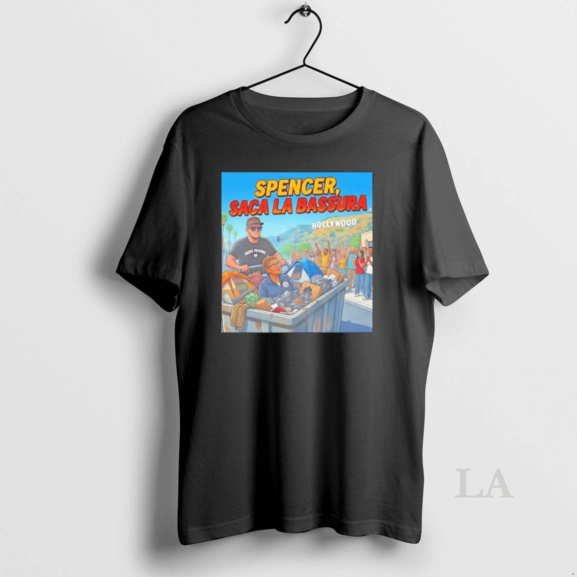 Original Spencer Saca La Bassura Hollywood Cartoon Unisex T-shirt, Sweatshirt, Hoodie, Long Sleeve Tee - T-Shirt, Sweatshirt, Hoodie