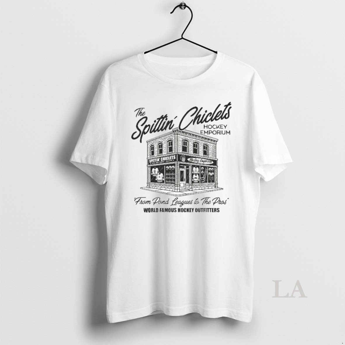 Original Spittin Chiclets Hockey Emporium From Pond Leagues To The Pros World Famous Hockey Outfitters - T-Shirt, Sweatshirt, Hoodie