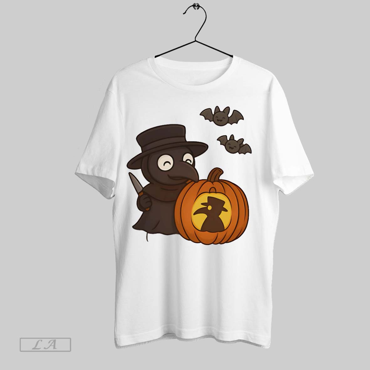 Original Spooky Cute Plague Doctor Pumpkin Unisex T-shirt, Sweatshirt, Hoodie, Long Sleeve Tee - T-Shirt, Sweatshirt, Hoodie