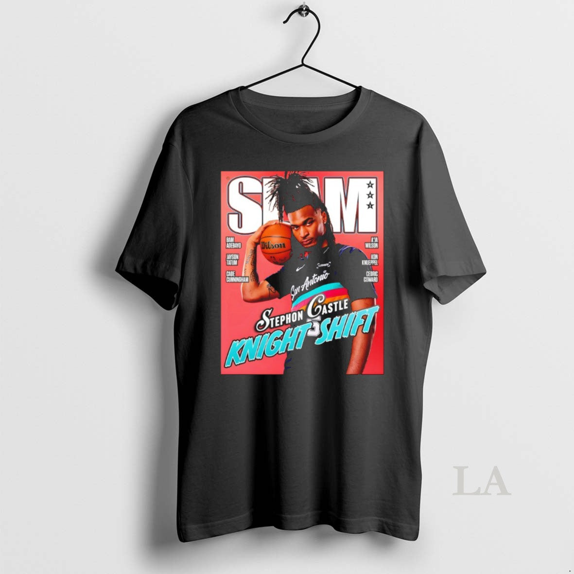 Original Stephon Castle Knight Shift San Antonio Spurs Basketball Slam Unisex T-shirt, Sweatshirt, Hoodie, Long Sleeve Tee - T-Shirt, Sweatshirt, Hoodie