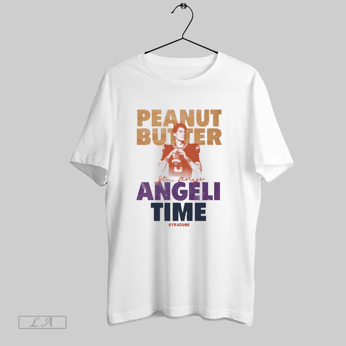 Original Steve Angeli Peanut Butter Angeli Time Syracuse Orange Football Ncaa Unisex T-shirt, Sweatshirt, Hoodie, Long Sleeve Tee - T-Shirt, Sweatshirt, Hoodie