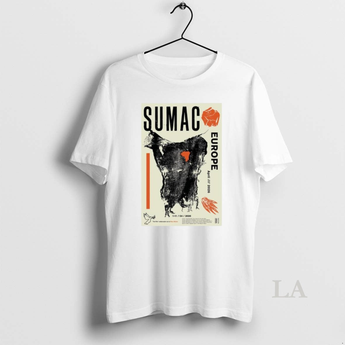 Original Sumac Band April 2026 Europe Tour - T-Shirt, Sweatshirt, Hoodie