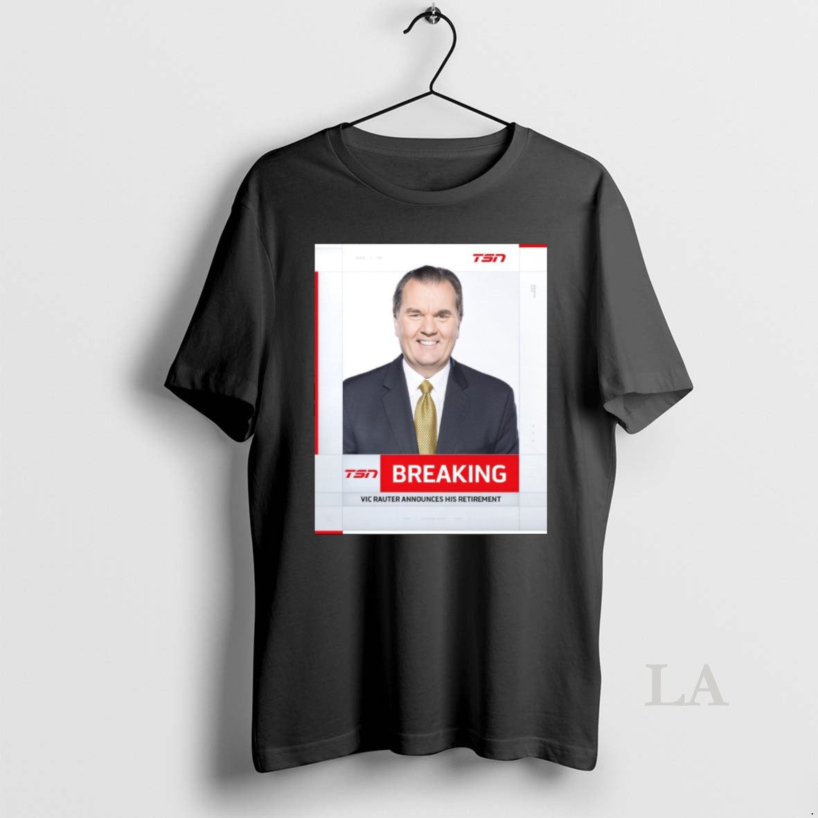 Original Tsn Breaking Vic Rauter Announces His Retirement Unisex T-shirt, Sweatshirt, Hoodie, Long Sleeve Tee - T-Shirt, Sweatshirt, Hoodie