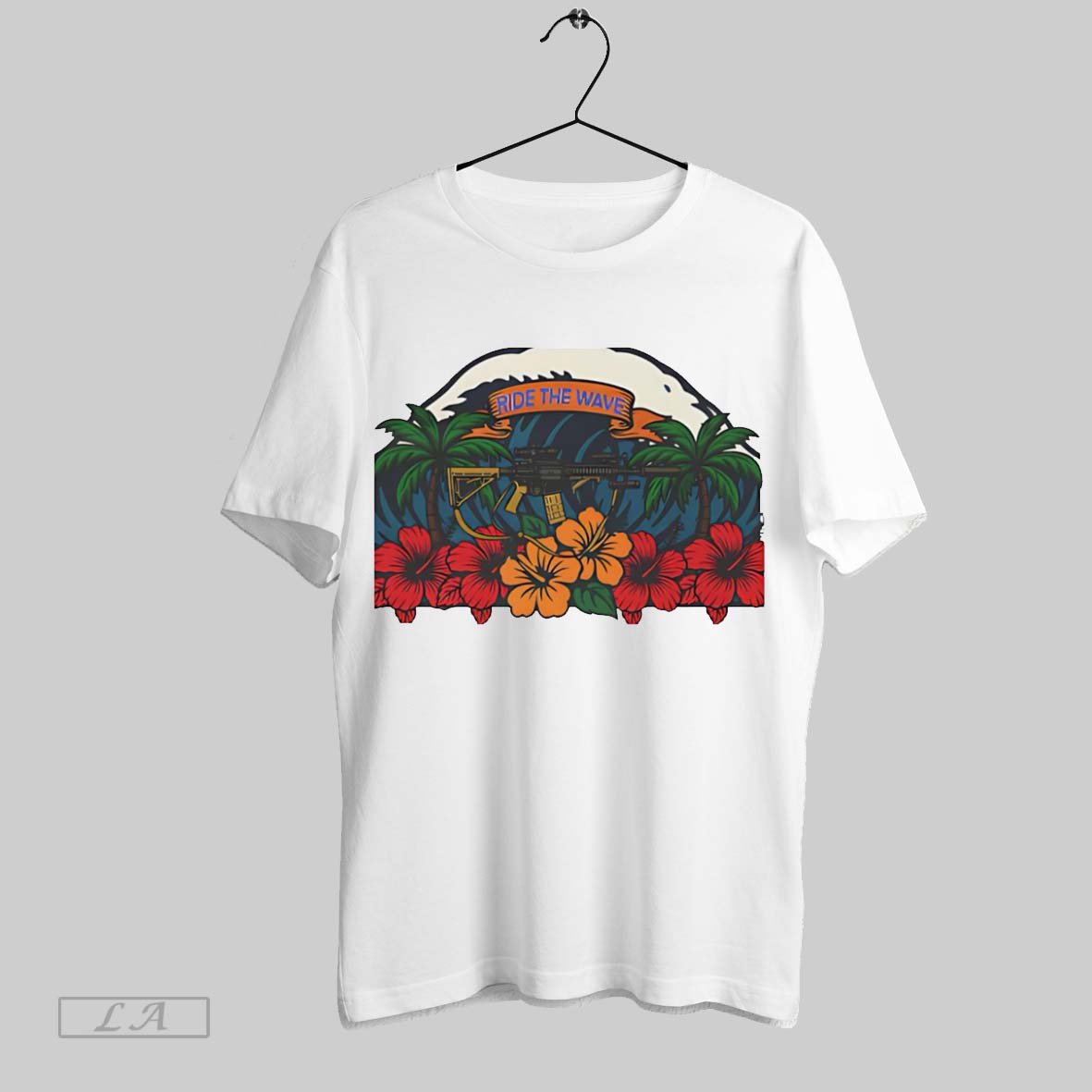 Original Tactical Rifle Ride The Wave White Poster Unisex T-shirt, Sweatshirt, Hoodie, Long Sleeve Tee - T-Shirt, Sweatshirt, Hoodie