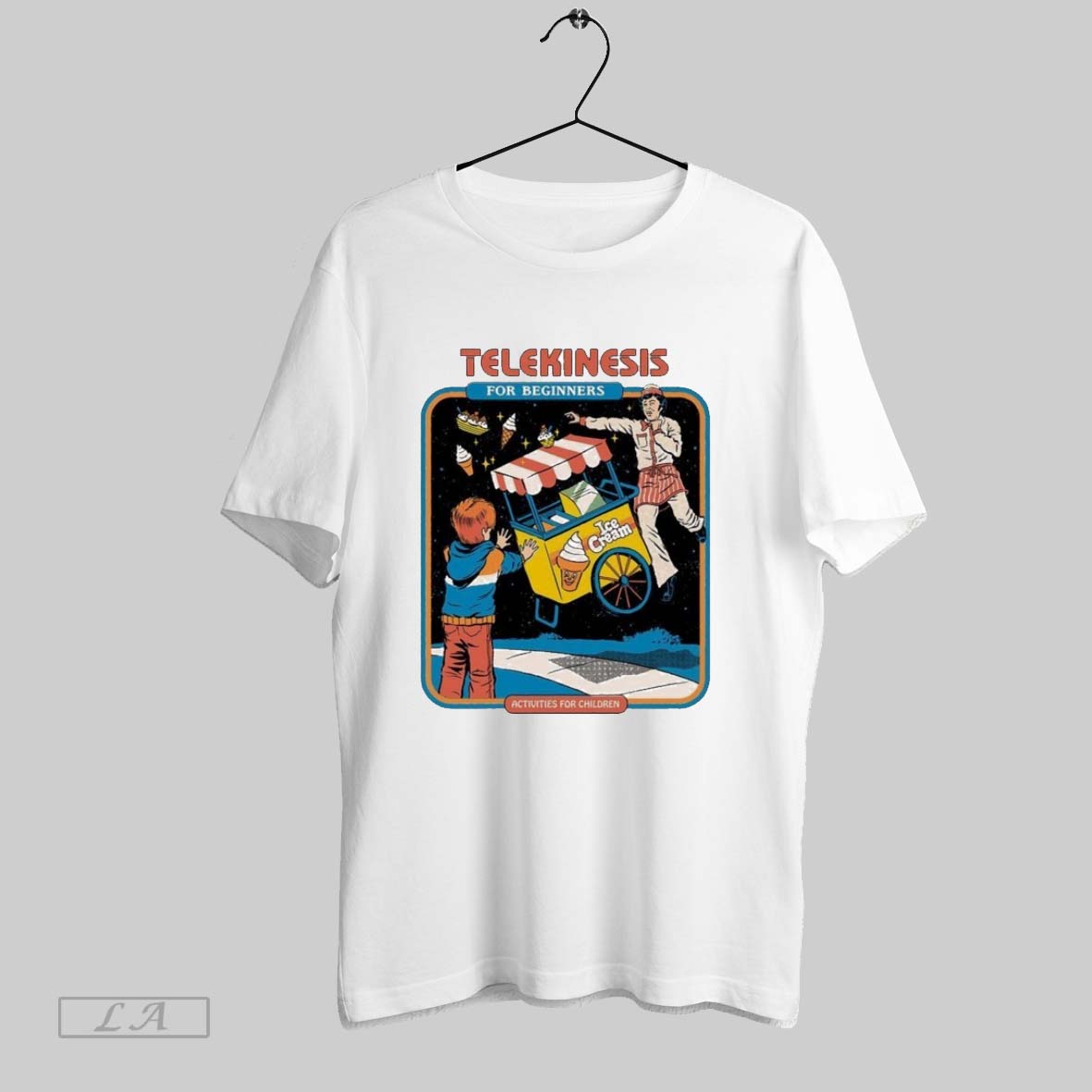 Original Telekinesis For Beginners Ice Cream Activities For Children Unisex T-shirt, Sweatshirt, Hoodie, Long Sleeve Tee - T-Shirt, Sweatshirt, Hoodie