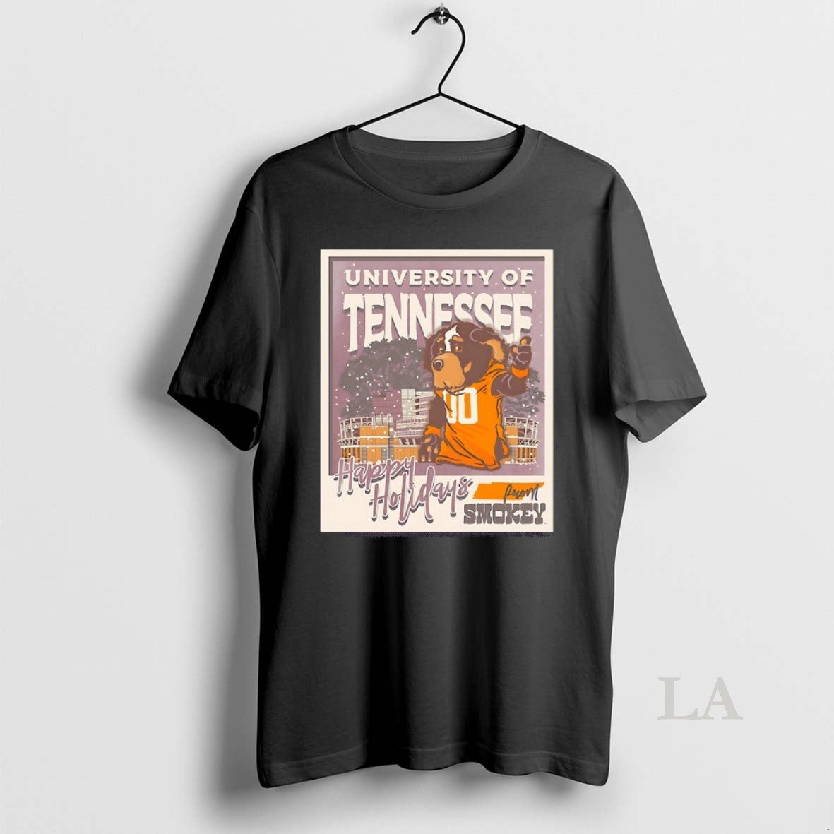 Original Tennessee Volunteers Happy Holidays From Smokey Snowy Mascot - T-Shirt, Sweatshirt, Hoodie