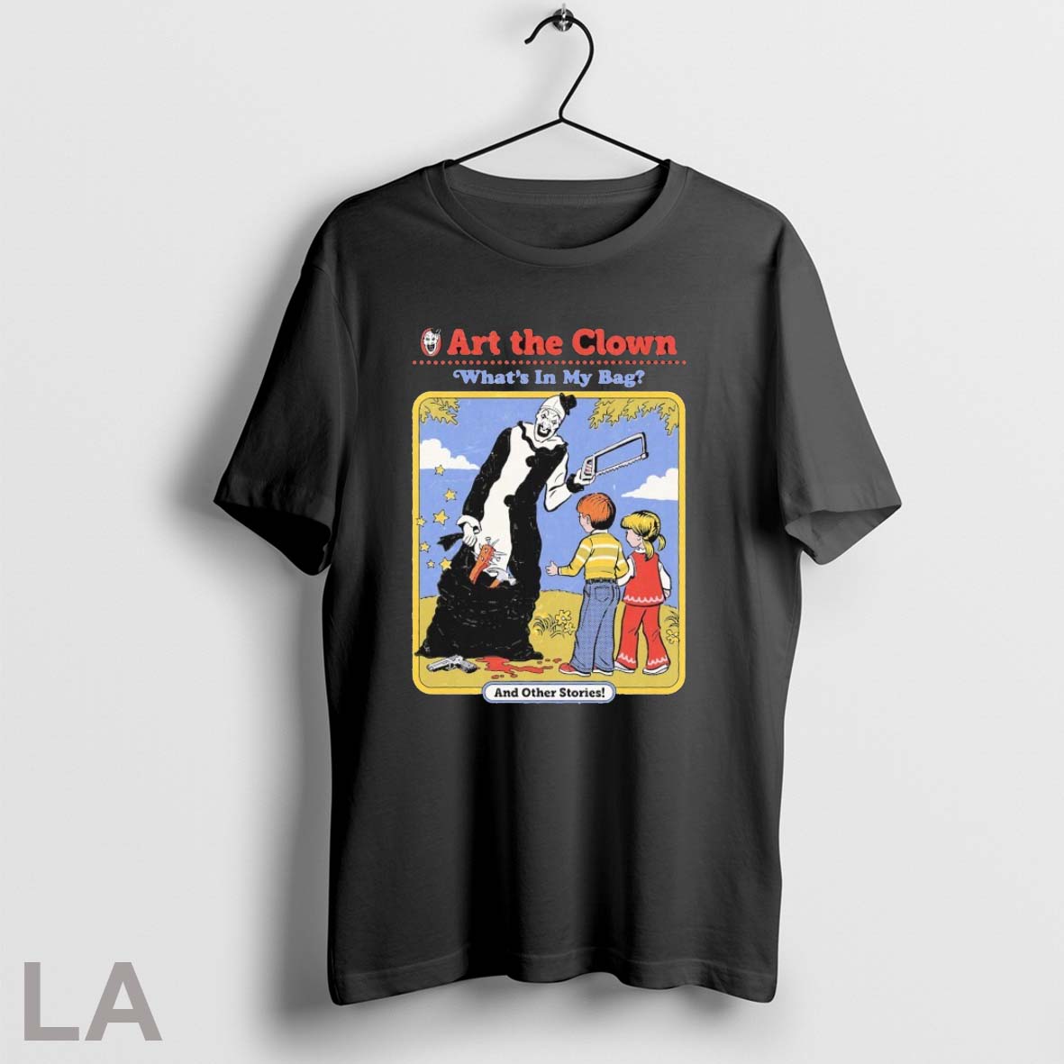 Original Terrifier Art The Clown Whats In My Bad And Other Unisex T-shirt, Sweatshirt, Hoodie, Long Sleeve Tee - T-Shirt, Sweatshirt, Hoodie