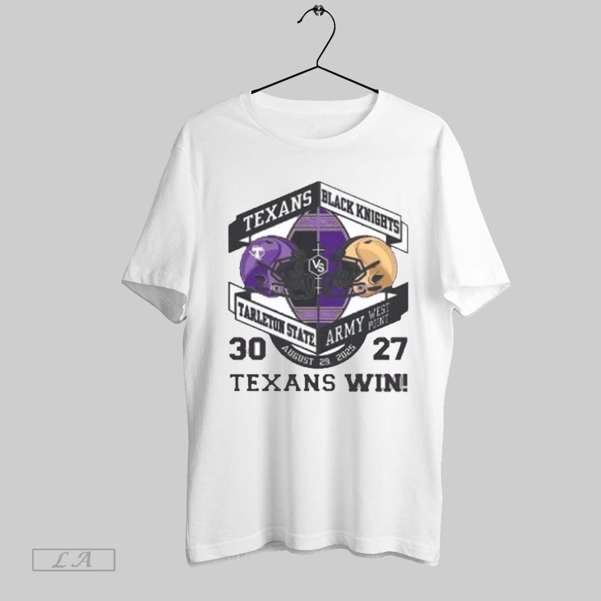 Original Texans Tarleton State 30 27 Black Knights Army West Point August 29 2025 Texans Unisex T-shirt, Sweatshirt, Hoodie, Long Sleeve Tee - T-Shirt, Sweatshirt, Hoodie