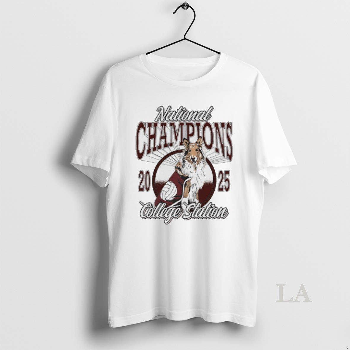 Original Texas Am Womens Volleyball 2025 National Champions College Station Reveille Mascot - T-Shirt, Sweatshirt, Hoodie