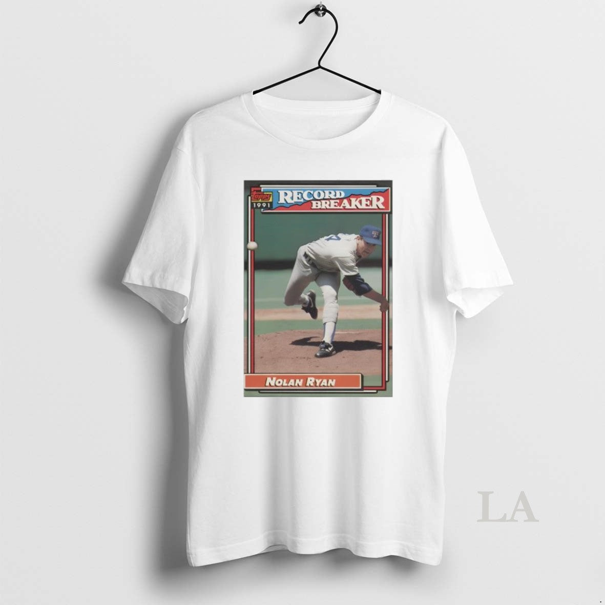 Original Texas Rangers Nolan Ryan Record Breaker Baseball Card Player Mlb Unisex T-shirt, Sweatshirt, Hoodie, Long Sleeve Tee - T-Shirt, Sweatshirt, Hoodie