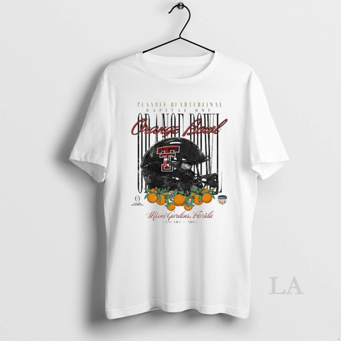 Original Texas Tech Red Raiders Playoff Quarterfinal Capital One Orange Bowl 2026 Miami Gardens Florida - T-Shirt, Sweatshirt, Hoodie