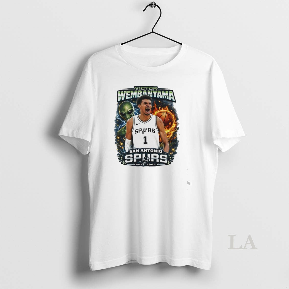 Original The Alien Victor Wembanyama The Alien San Antonio Spurs Since 1967 Unisex T-shirt, Sweatshirt, Hoodie, Long Sleeve Tee - T-Shirt, Sweatshirt, Hoodie