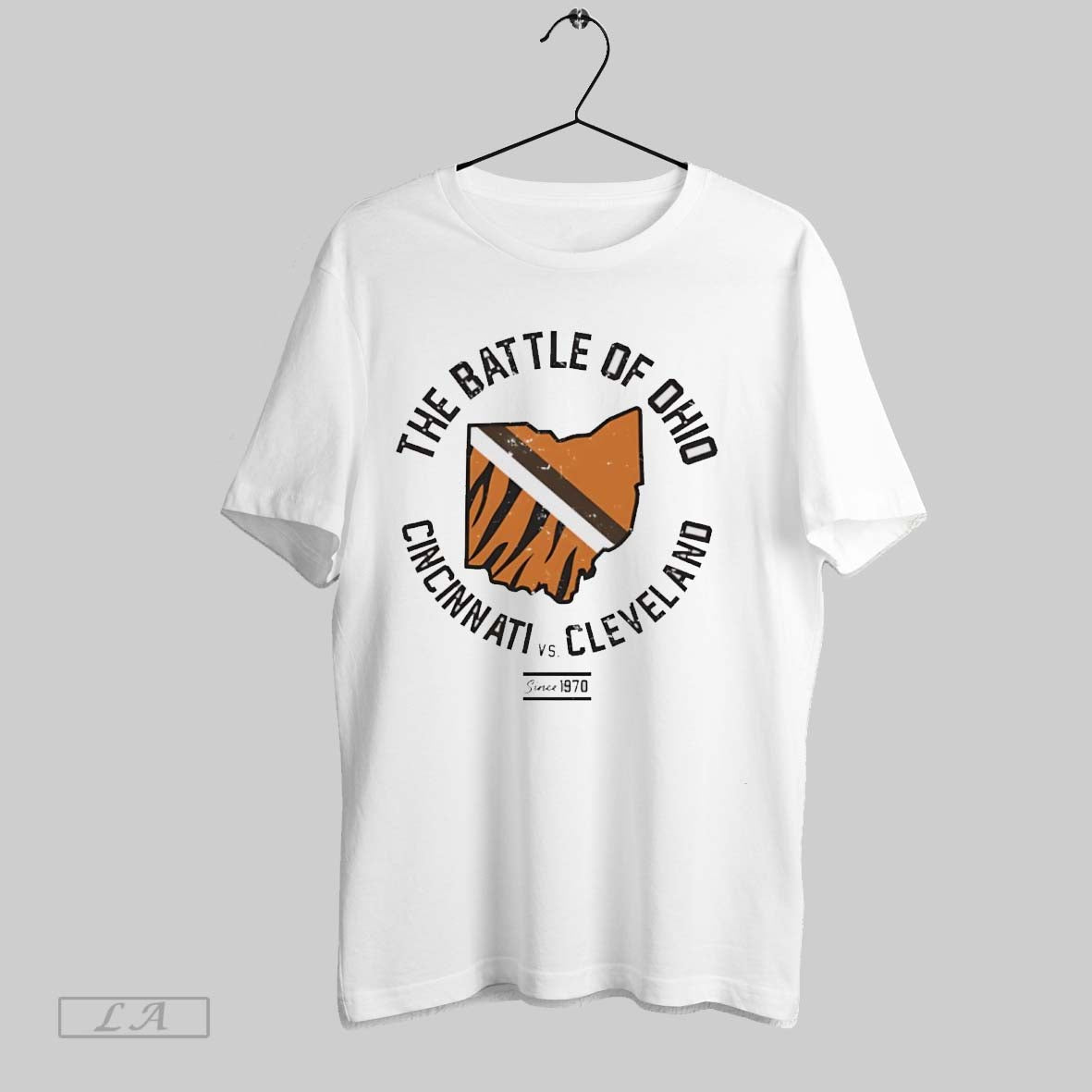 Original The Battle Of Ohio Cincinnati Vs Cleveland Since 1970 Unisex T-shirt, Sweatshirt, Hoodie, Long Sleeve Tee - T-Shirt, Sweatshirt, Hoodie