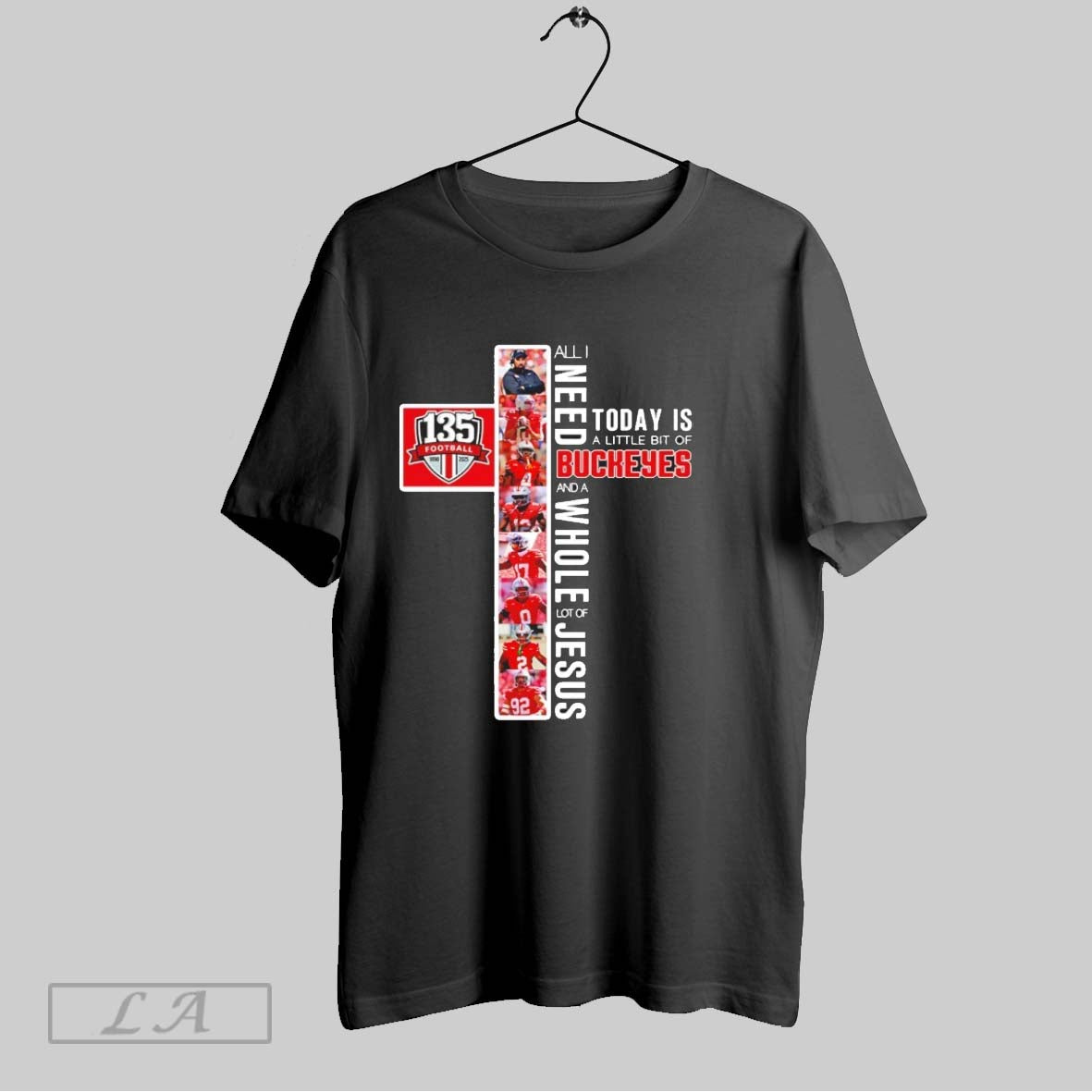 Original The Buckeyes 135th Anniversary 1890 2025 Jesus Unisex T-shirt, Sweatshirt, Hoodie, Long Sleeve Tee - T-Shirt, Sweatshirt, Hoodie