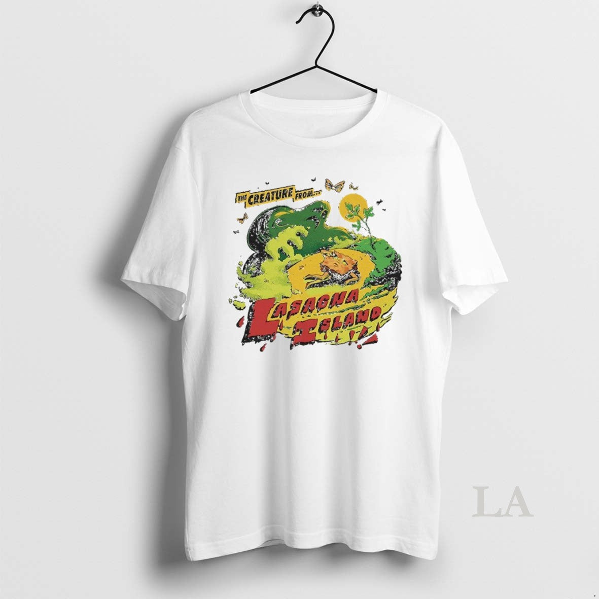 Original The Creature From Lasagna Island Of The Month Oct 2025 Unisex T-shirt, Sweatshirt, Hoodie, Long Sleeve Tee - T-Shirt, Sweatshirt, Hoodie