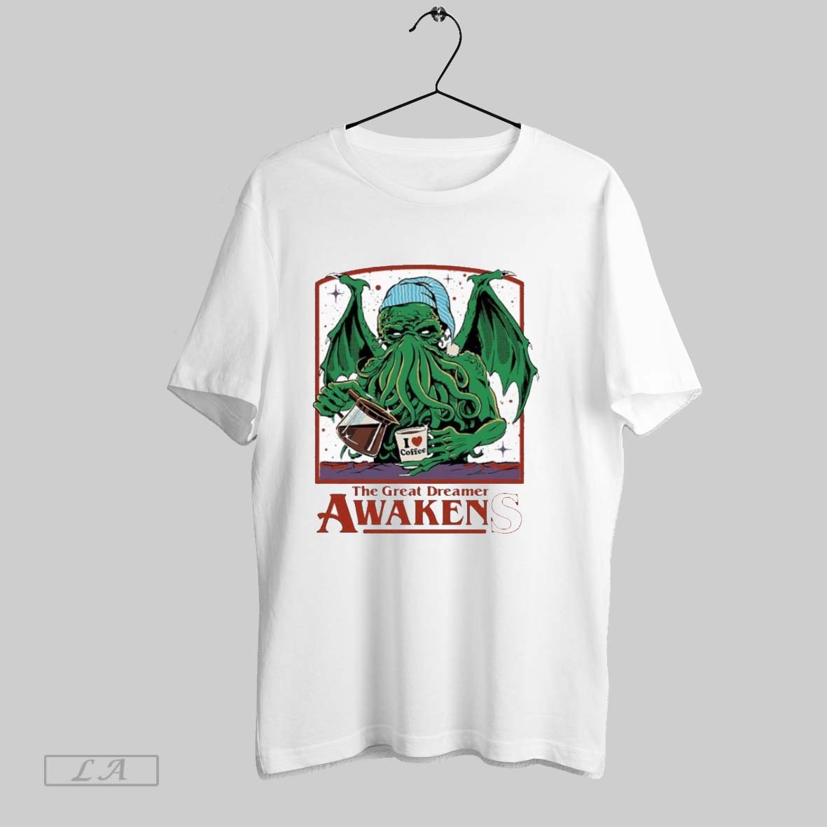 Original The Great Dreamer Awakens I Love Coffee Unisex T-shirt, Sweatshirt, Hoodie, Long Sleeve Tee - T-Shirt, Sweatshirt, Hoodie