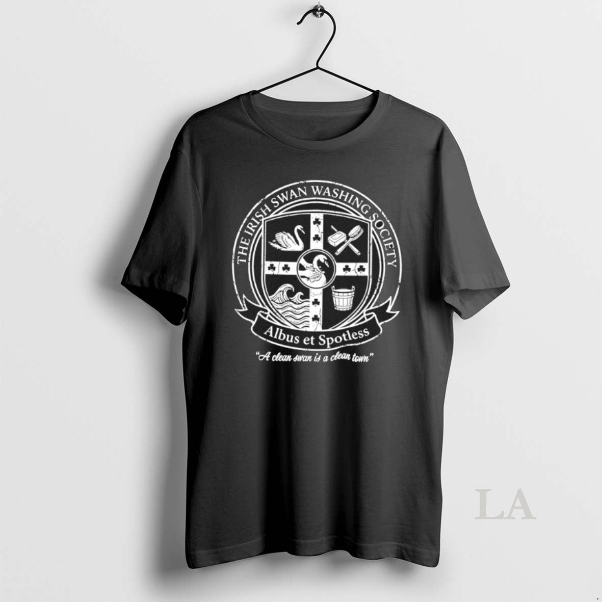 Original The Irish Swan Washing Society Albus Et Spotless Unisex T-shirt, Sweatshirt, Hoodie, Long Sleeve Tee - T-Shirt, Sweatshirt, Hoodie