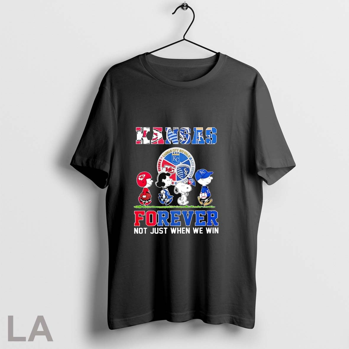 Original The Peanuts Kansas Sports Teams Crossing Forever Not Just When We Win Unisex T-shirt, Sweatshirt, Hoodie, Long Sleeve Tee - T-Shirt, Sweatshirt, Hoodie