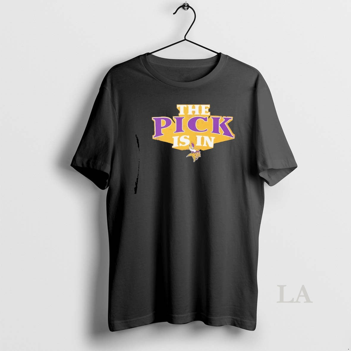Original The Pick Is In Minnesota Vikings 2026 Unisex T-shirt, Sweatshirt, Hoodie, Long Sleeve Tee - T-Shirt, Sweatshirt, Hoodie