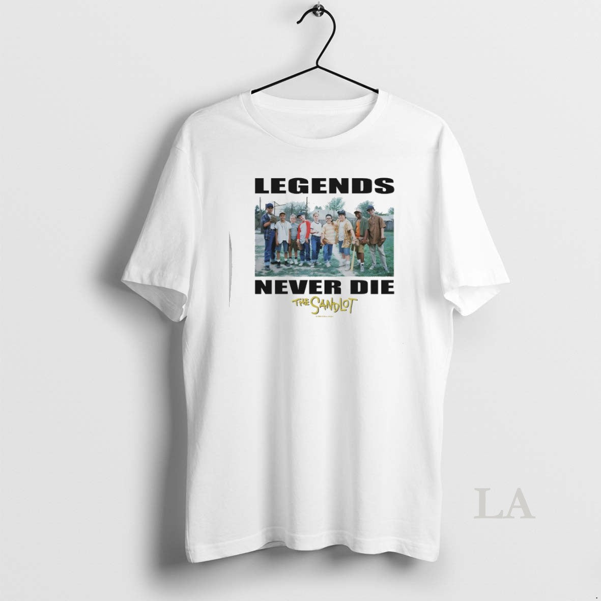 Original The Sandlot Legends Never Die Photo Unisex T-shirt, Sweatshirt, Hoodie, Long Sleeve Tee - T-Shirt, Sweatshirt, Hoodie