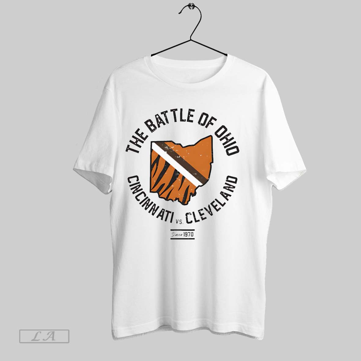 Original The Battle Of Ohio Cincinnati Vs Cleveland White Poster Unisex T-shirt, Sweatshirt, Hoodie, Long Sleeve Tee - T-Shirt, Sweatshirt, Hoodie