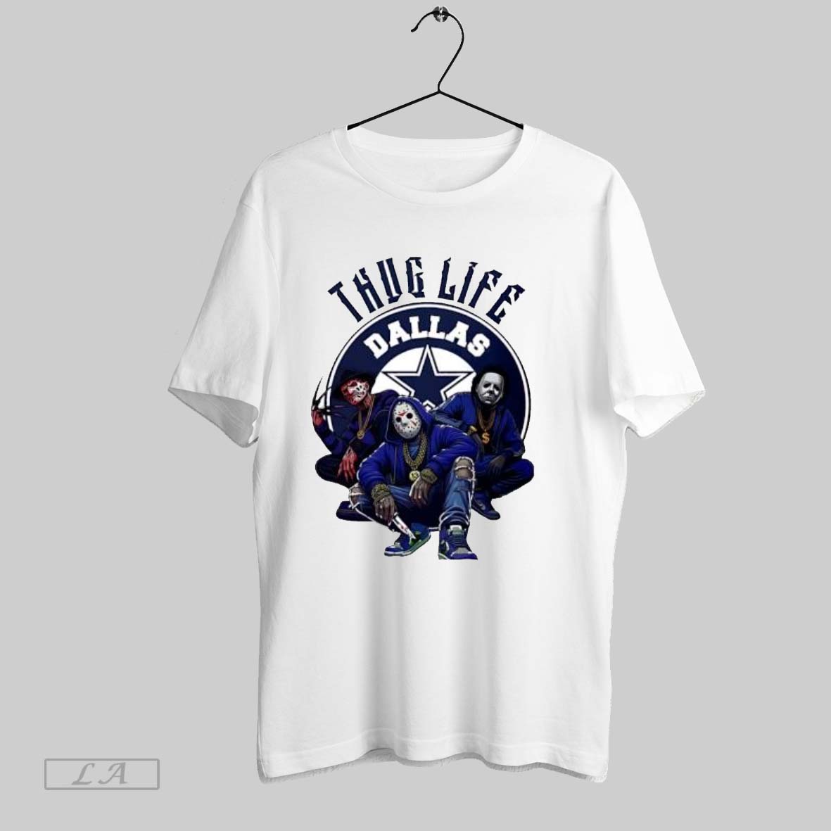 Original Thug Life Dallas Freddy Jason Michael Myers Halloween Football Unisex T-shirt, Sweatshirt, Hoodie, Long Sleeve Tee - T-Shirt, Sweatshirt, Hoodie