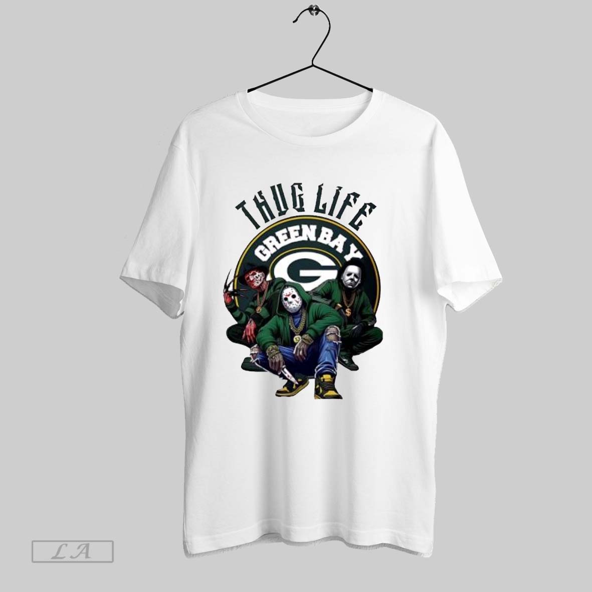 Original Thug Life Green Bay Freddy Jason Michael Myers Halloween Packers Unisex T-shirt, Sweatshirt, Hoodie, Long Sleeve Tee - T-Shirt, Sweatshirt, Hoodie
