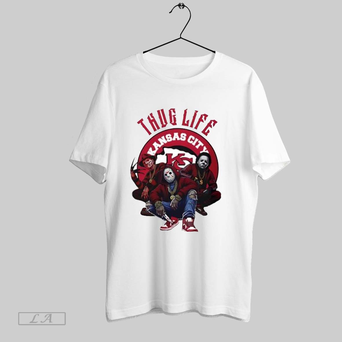 Original Thug Life Kansas City Freddy Jason Michael Myers Horror Football Unisex T-shirt, Sweatshirt, Hoodie, Long Sleeve Tee - T-Shirt, Sweatshirt, Hoodie