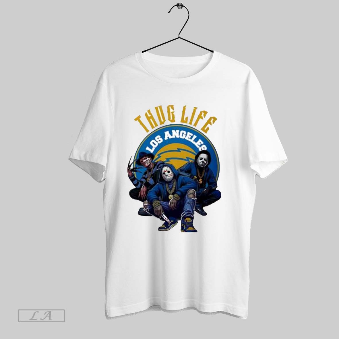 Original Thug Life Los Angeles Freddy Jason Michael Myers Horror Fan Unisex T-shirt, Sweatshirt, Hoodie, Long Sleeve Tee - T-Shirt, Sweatshirt, Hoodie