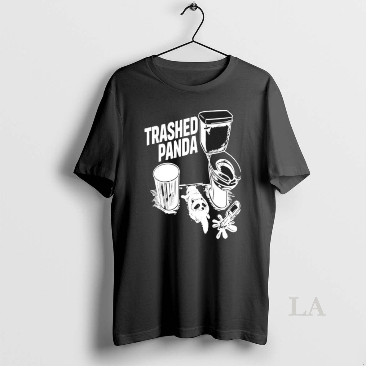 Original Trashed Panda Drunk Raccoon Next To The Toilet - T-Shirt, Sweatshirt, Hoodie