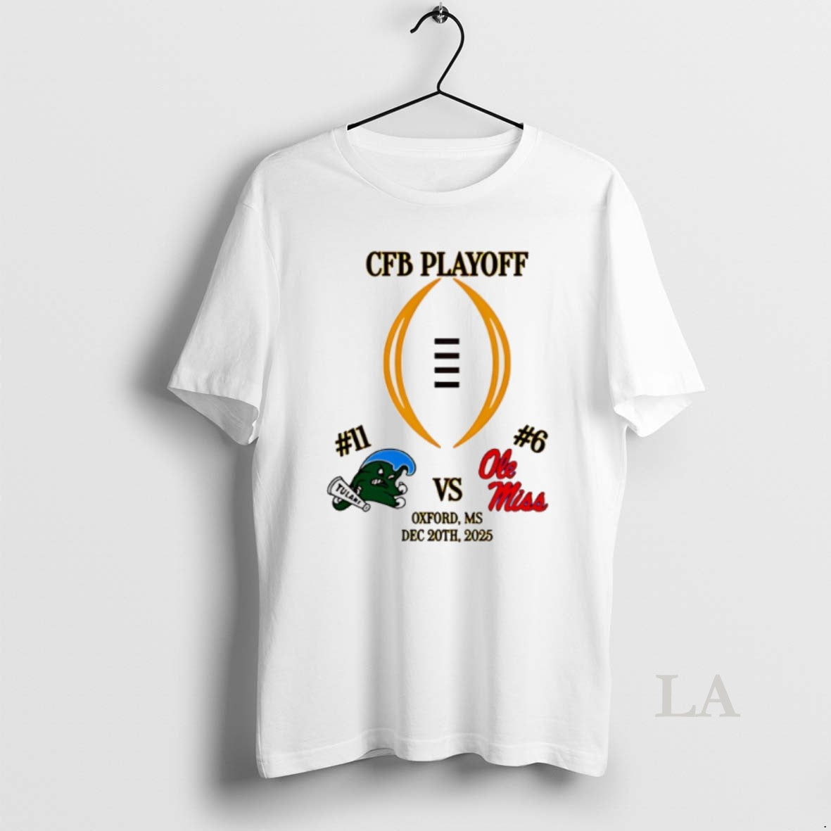 Original Tulane Vs Ole Miss 2025 Cfp First Rd Playoff Game 3 - T-Shirt, Sweatshirt, Hoodie