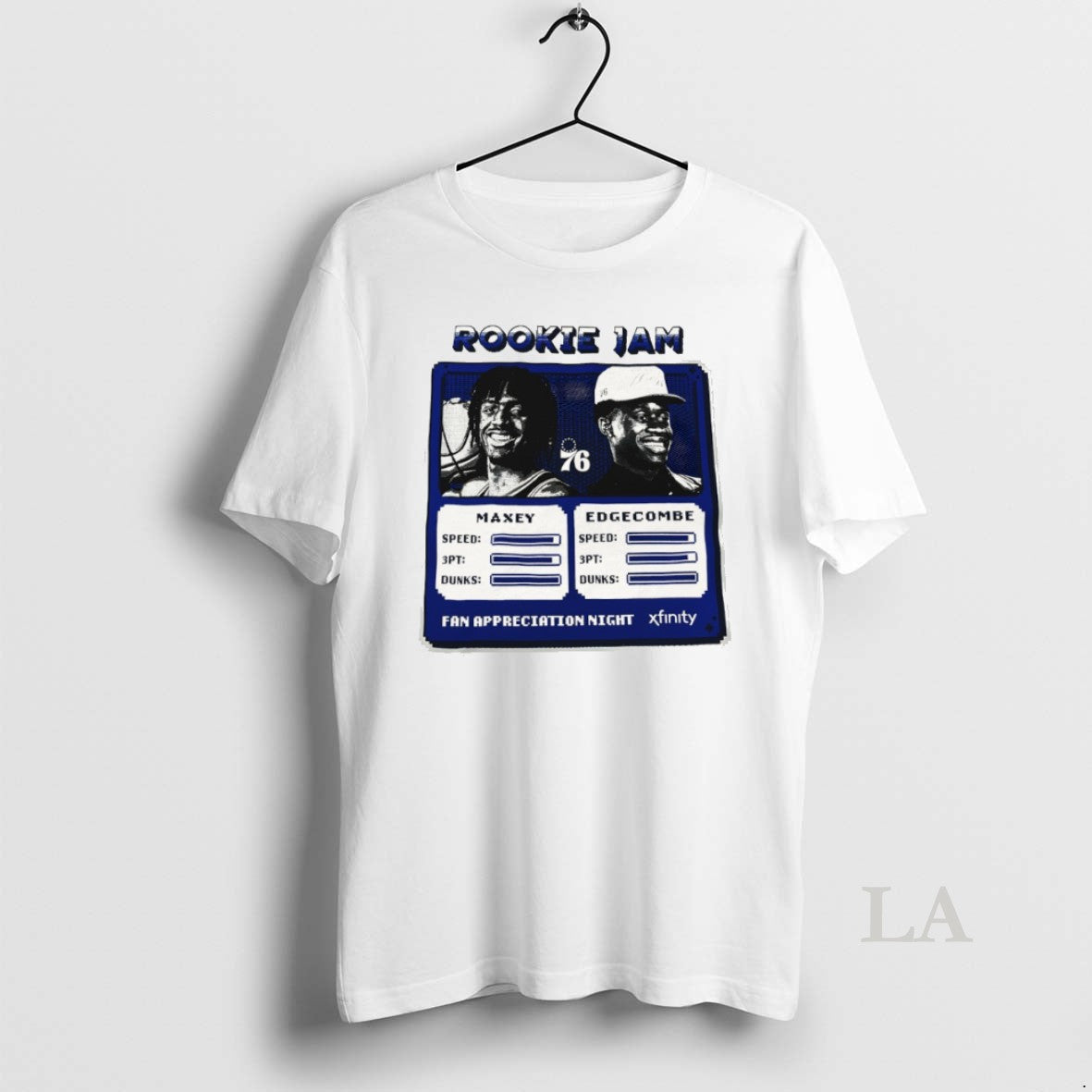 Original Tyrese Maxey And Nolan Smith Philadelphia 76ers Fan Appreciation Night Unisex T-shirt, Sweatshirt, Hoodie, Long Sleeve Tee - T-Shirt, Sweatshirt, Hoodie