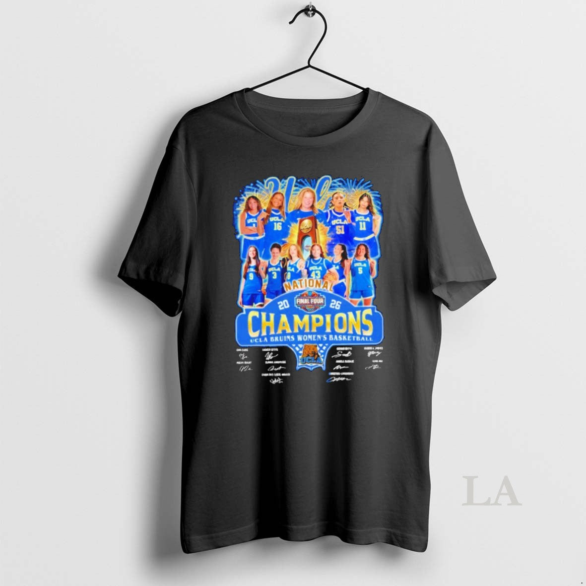 Original Ucla Bruins Womens Basketball National Champions Ncaa 2026 Signatures Unisex T-shirt, Sweatshirt, Hoodie, Long Sleeve Tee - T-Shirt, Sweatshirt, Hoodie