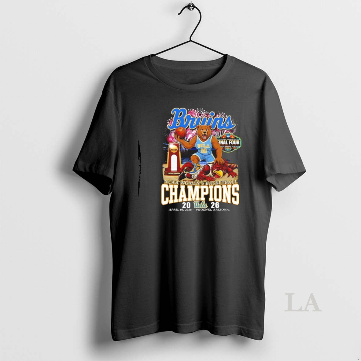 Original Ucla Buins Beat South Carolina Gamecocks National Champions Mascot Trophy 2026 Unisex T-shirt, Sweatshirt, Hoodie, Long Sleeve Tee - T-Shirt, Sweatshirt, Hoodie