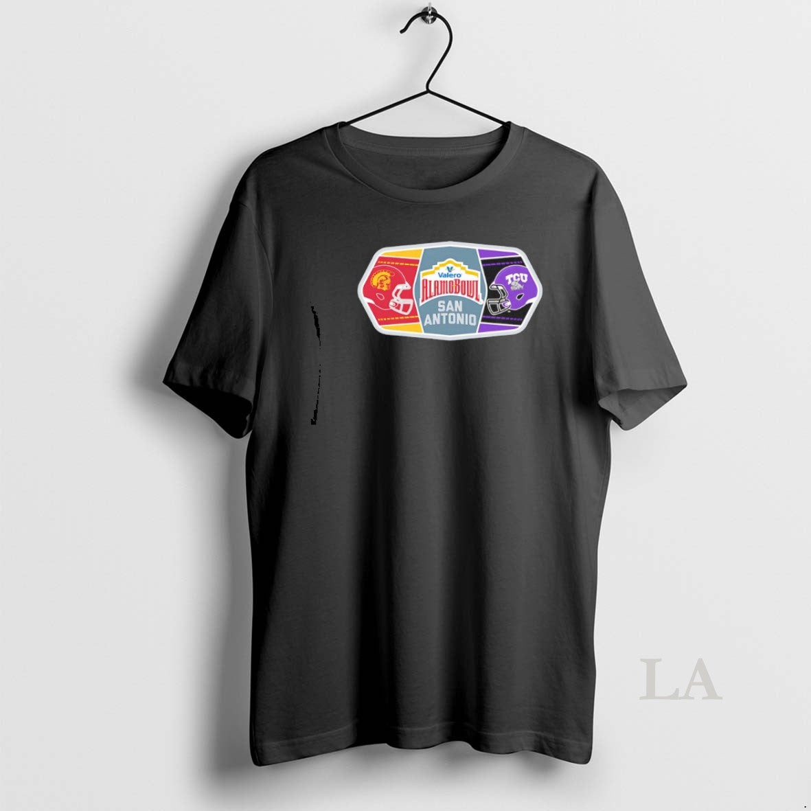 Original Usc Trojans Vs Tcu Horned Frogs 2025 Valero Alamo Bowl 2 Team Helmets - T-Shirt, Sweatshirt, Hoodie