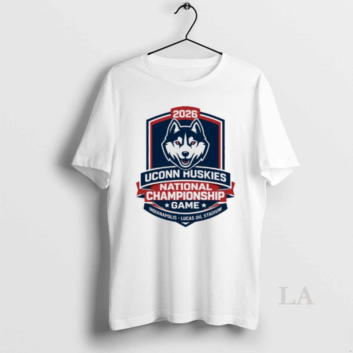 Original Uconn Huskies National Championship Game 2026 Lucas Oil Stadium Unisex T-shirt, Sweatshirt, Hoodie, Long Sleeve Tee - T-Shirt, Sweatshirt, Hoodie