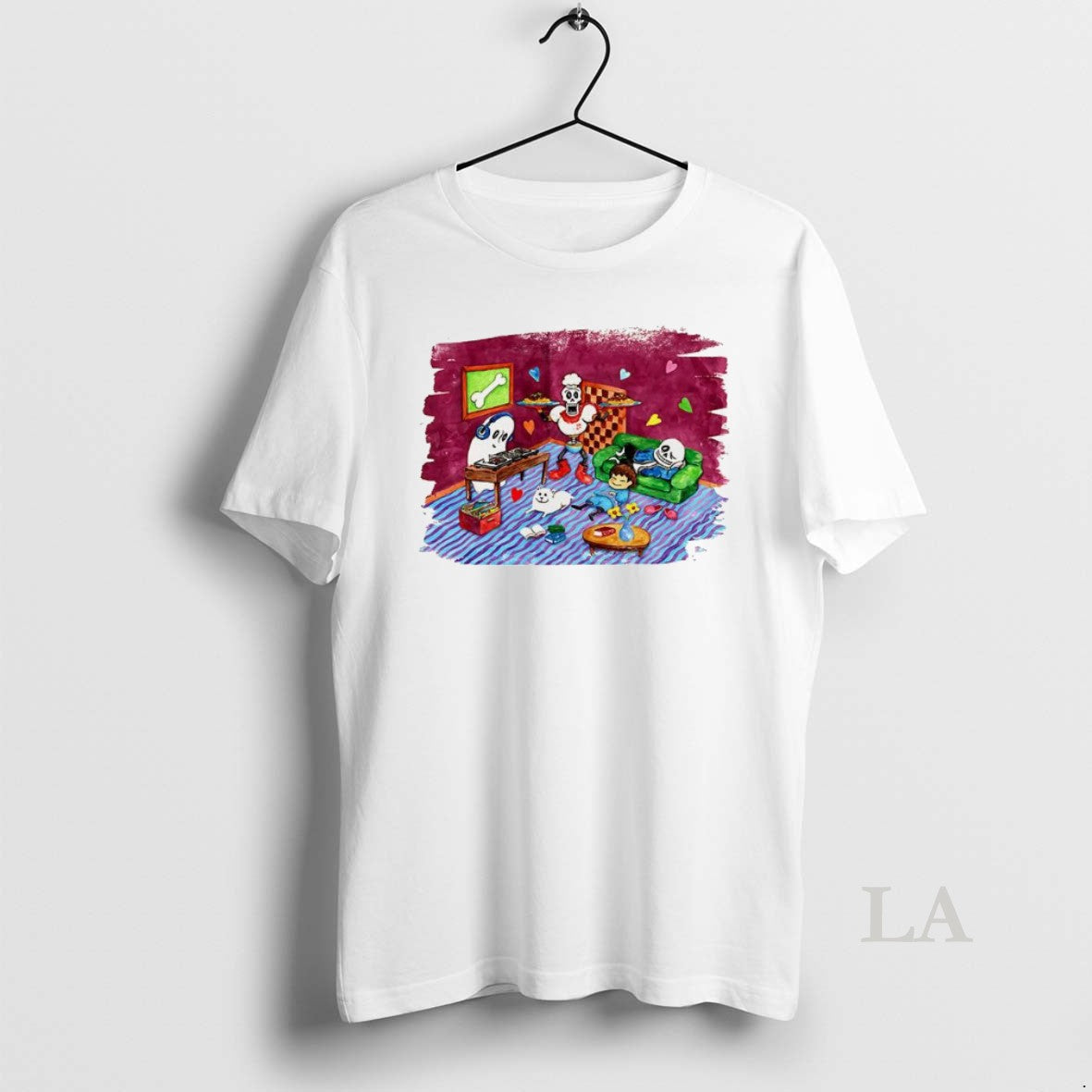 Original Undertale 10th Anniversary Commemorative Chill Arrangement Video Game Character Painting - T-Shirt, Sweatshirt, Hoodie