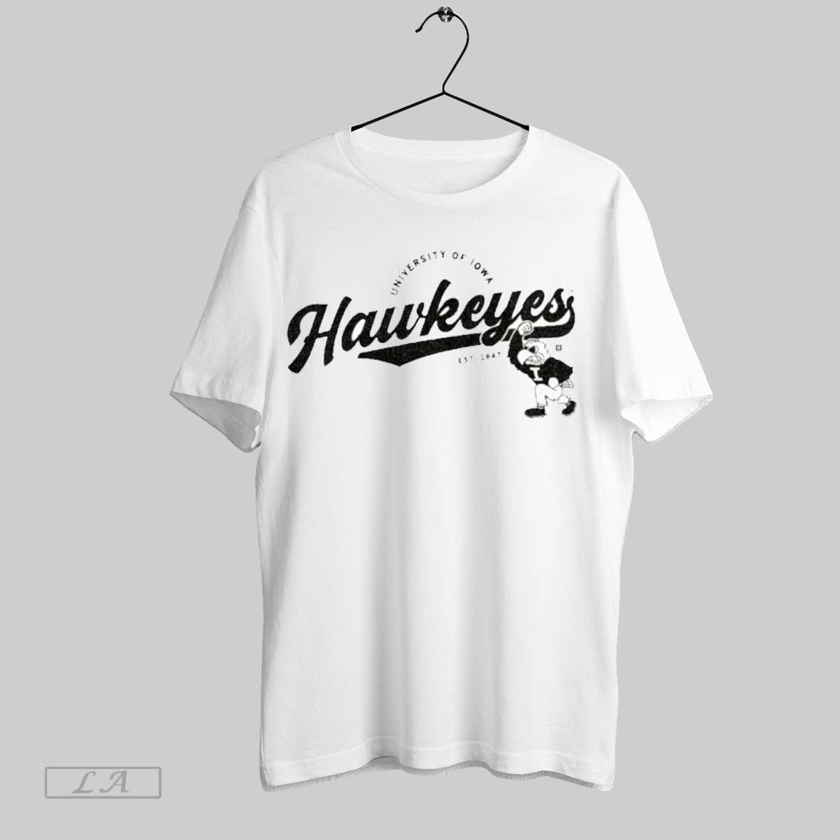 Original University Of Iowa Hawkeye Script Logo Heavyweight Unisex T-shirt, Sweatshirt, Hoodie, Long Sleeve Tee - T-Shirt, Sweatshirt, Hoodie