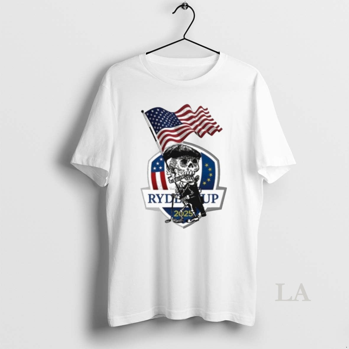 Original Usa Flag Ryder Cup 2025 Skull Unisex T-shirt, Sweatshirt, Hoodie, Long Sleeve Tee - T-Shirt, Sweatshirt, Hoodie