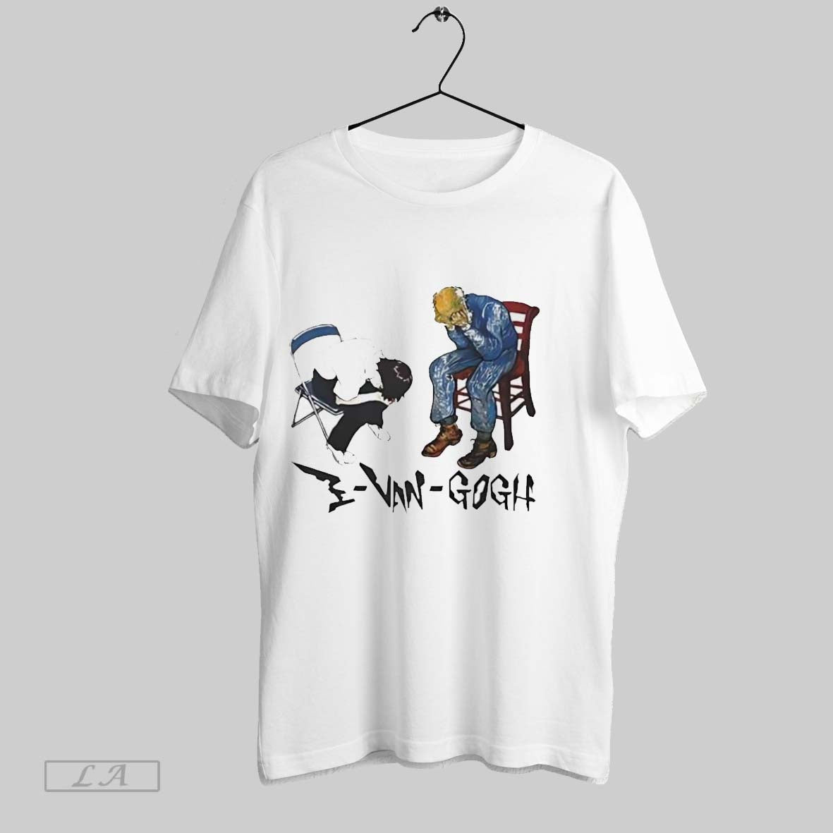 Original Van Gogh And Ikari Shinji Evangogh Ladies Unisex T-shirt, Sweatshirt, Hoodie, Long Sleeve Tee - T-Shirt, Sweatshirt, Hoodie