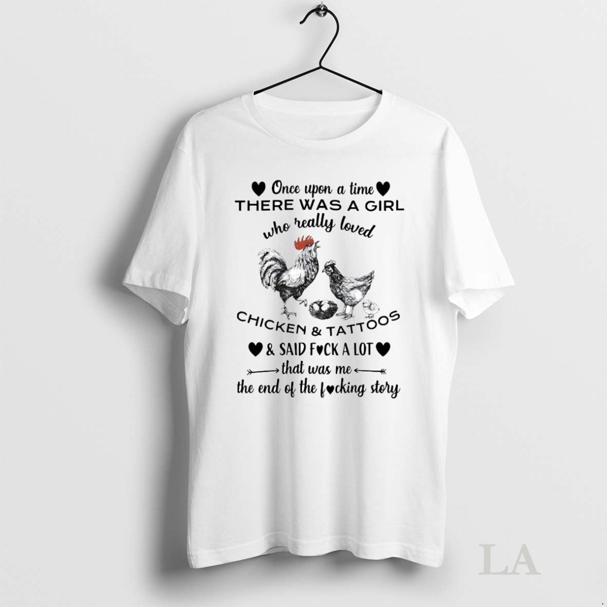 Original Veteran Once Upon A Time There Was A Girl Chicken And Tattoos Unisex T-shirt, Sweatshirt, Hoodie, Long Sleeve Tee - T-Shirt, Sweatshirt, Hoodie