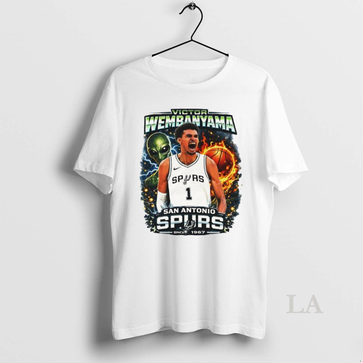 Original Victor Wembanyama The Alien San Antonio Spurs Basketball Since 1967 Unisex T-shirt, Sweatshirt, Hoodie, Long Sleeve Tee - T-Shirt, Sweatshirt, Hoodie