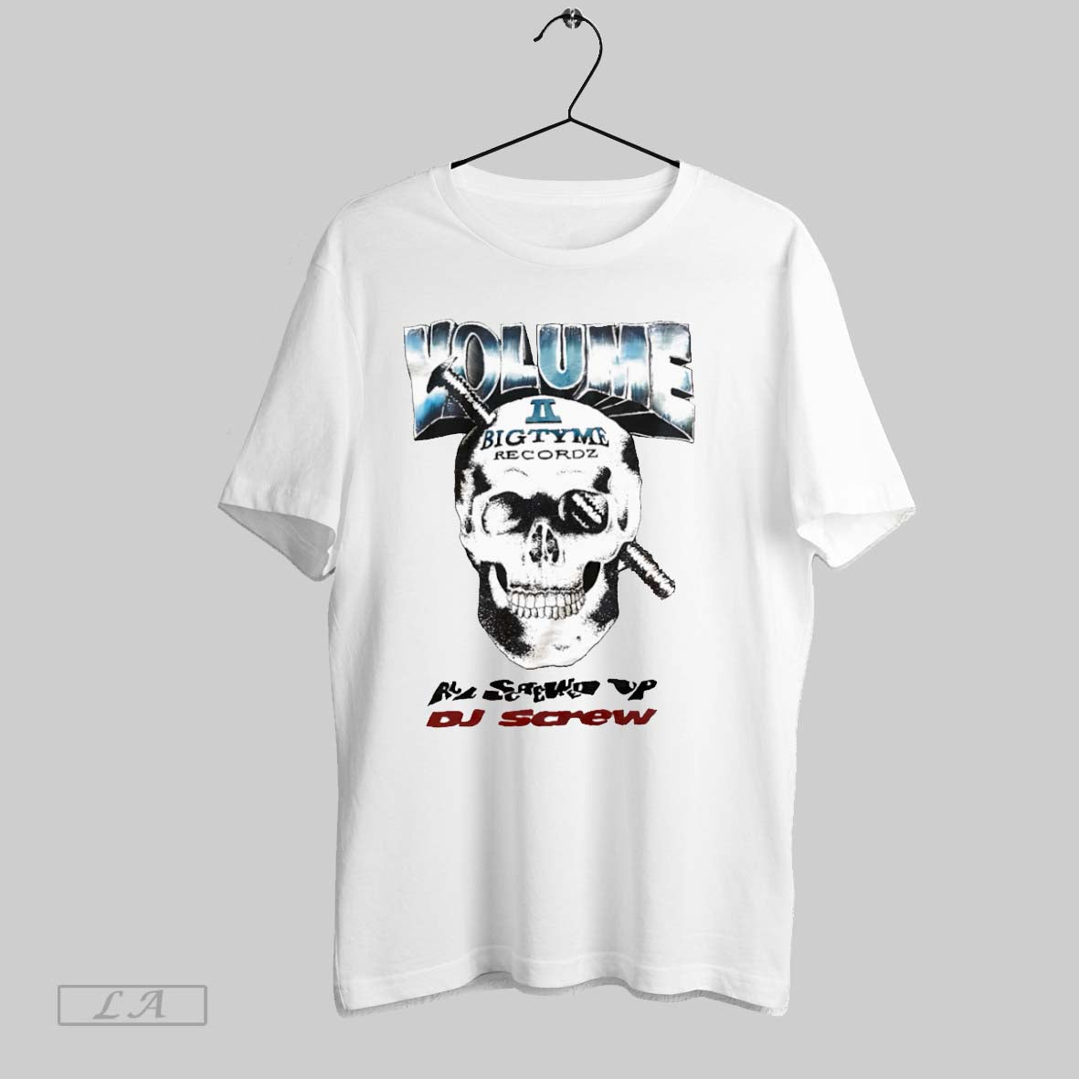 Original Volume Bigtyme Recordz Dj Screw White Poster Unisex T-shirt, Sweatshirt, Hoodie, Long Sleeve Tee - T-Shirt, Sweatshirt, Hoodie