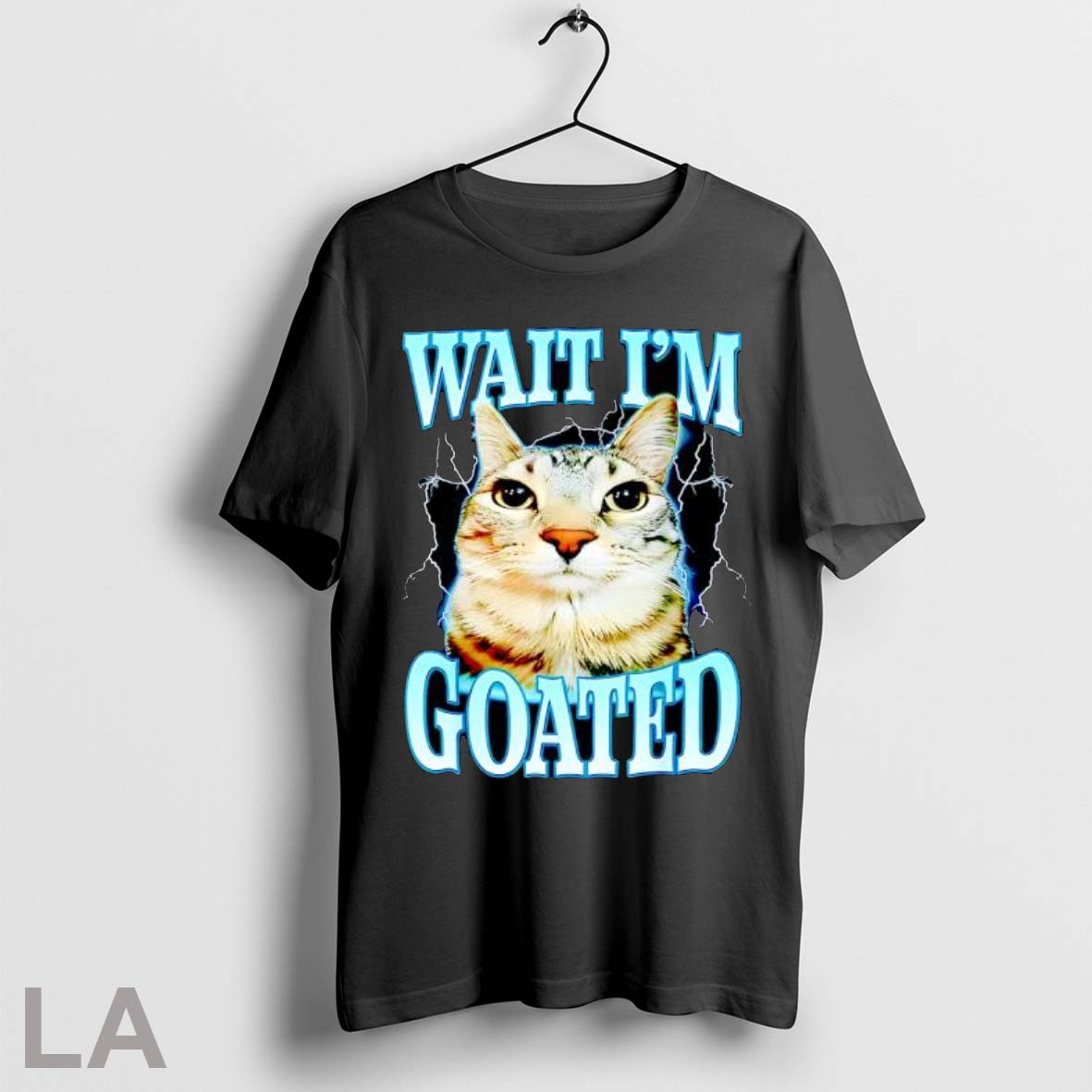 Original Wait Im Goated Cat Lightning Unisex T-shirt, Sweatshirt, Hoodie, Long Sleeve Tee - T-Shirt, Sweatshirt, Hoodie