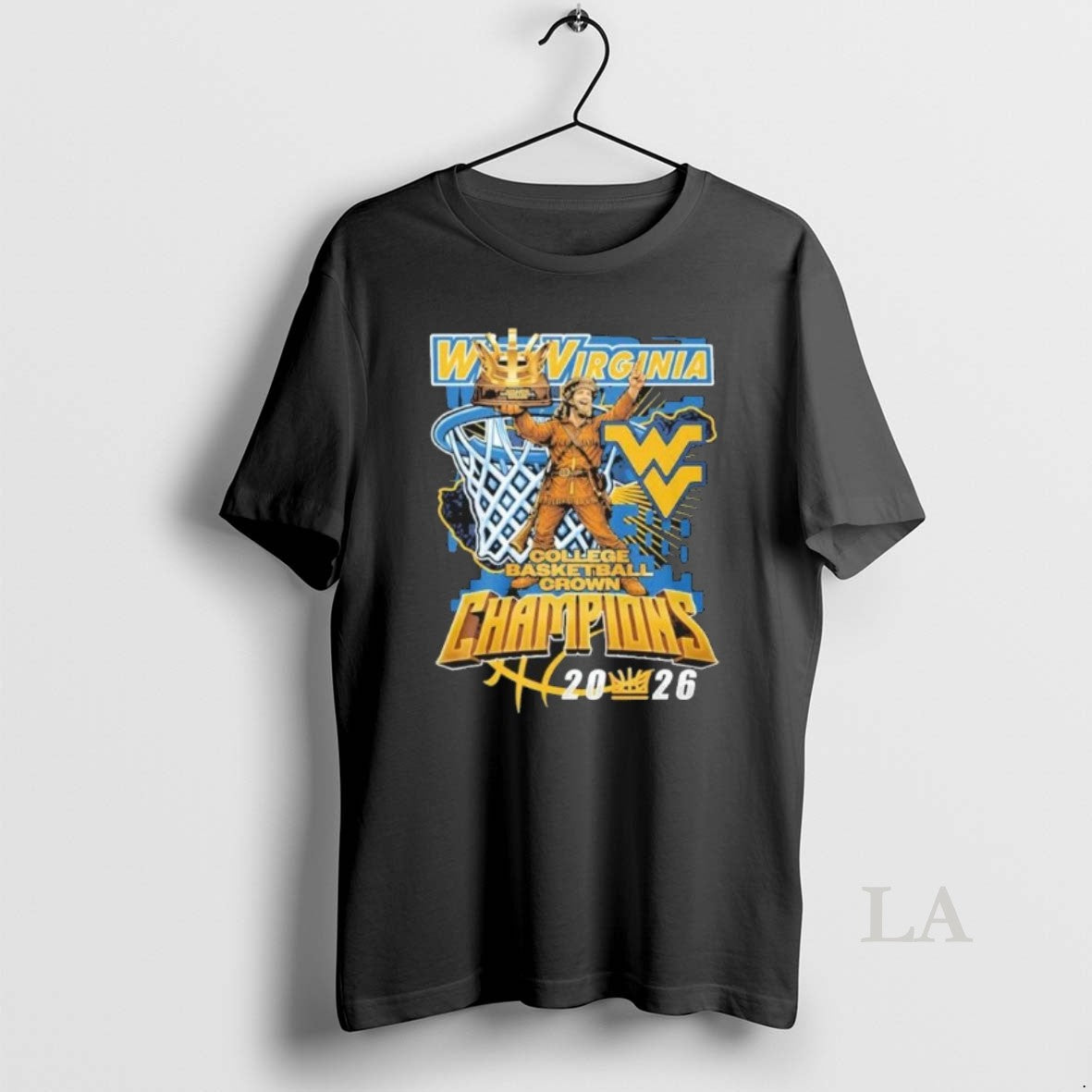 Original West Virginia Mascot 2026 College Basketball Crown Champions Unisex T-shirt, Sweatshirt, Hoodie, Long Sleeve Tee - T-Shirt, Sweatshirt, Hoodie